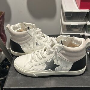 Vintage Havana Off-White Leather High-Tops